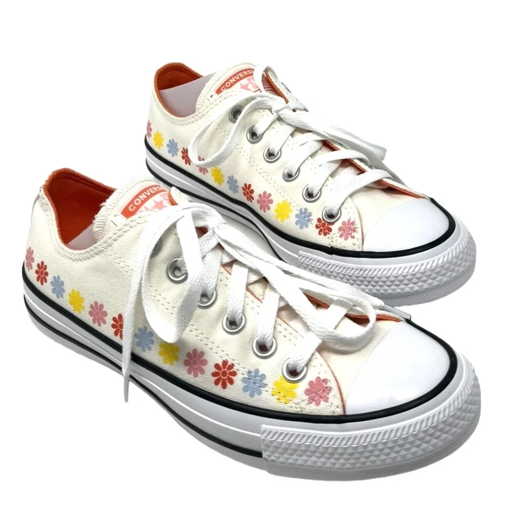 Converse Ctas OX Canvas Egret Multi Low Top Sneakers Women's Shoes Skate A08107F